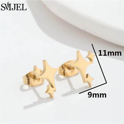 Mini Animal Stainless Steel Earrings for Women Children Jewe
