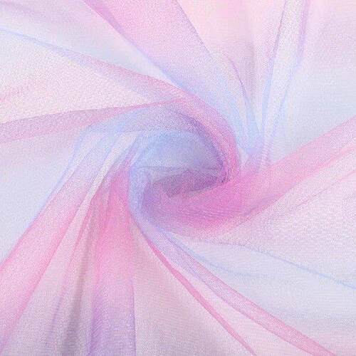 4/6/8/10 Yard Colorful Gradient Rainbow Mesh Fabric Rainbow