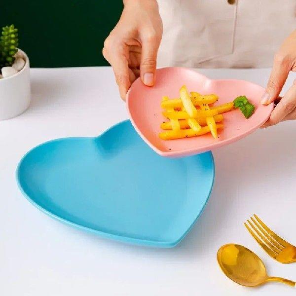Creative Color Heart 6/8 Inch Ceramic Plate Irregular