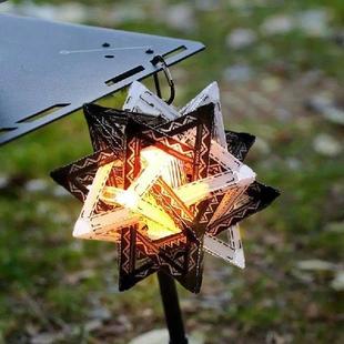 shaped Camping star lampshade crystal atmosphere