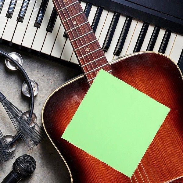 6 Pcs Cleaning Rags Musical Instrument Cloth Guitar Polish