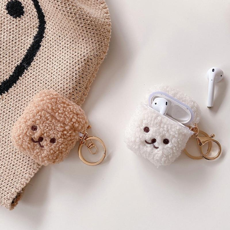 Cute Fluffy Bear Earphone Case For Airpods 1 2 Cover For Airpods pro2 3 case for airpod 3 pro
