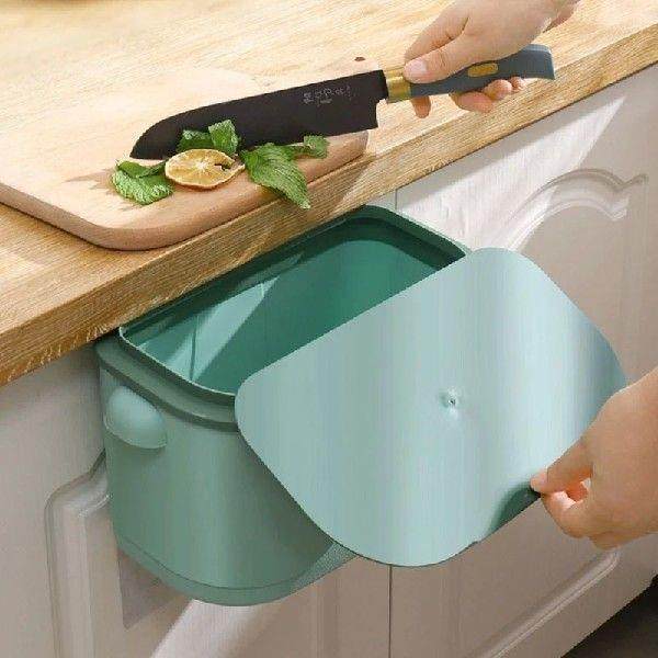 Wall Mounted Kitchen Compost Bin Multifunction Hanging