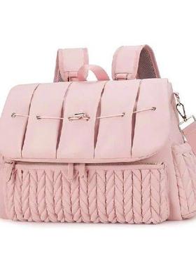 Mom Diaper Backpack Spacious with Insulated Bottle Case