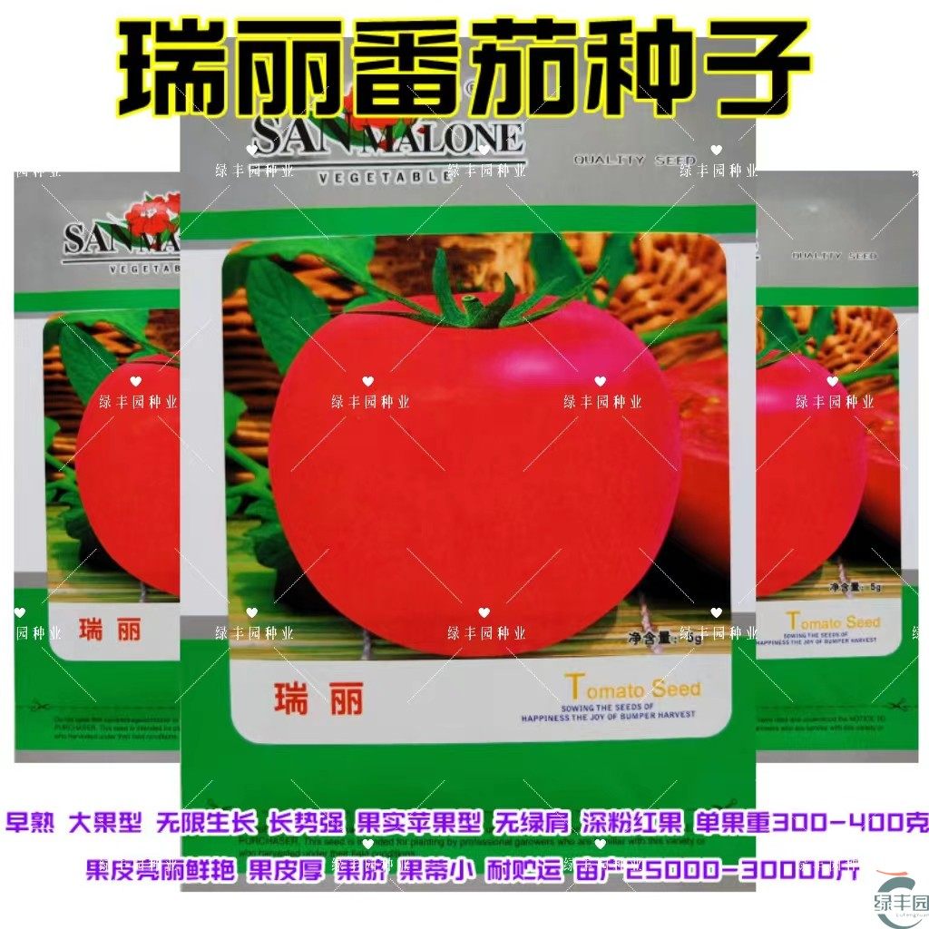 瑞丽番茄种子早熟大果无限生长型深粉红色绿肩颜色亮丽可露地栽培,鲜花速递/花卉仿真/绿植园艺,家庭园艺种子,淘宝优惠券,粉丝福利购,淘宝优惠卷