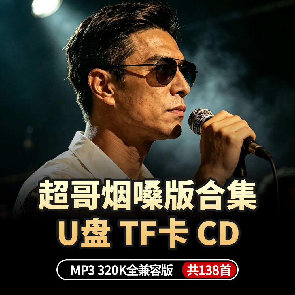 2026超哥烟嗓车载音乐歌曲U盘无损cd碟tf卡踏马寻花向自由雷鬼版