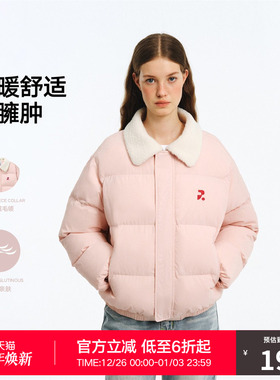 RASS软糯羊羔绒毛领棉服夹克 国潮牌冬季加厚保暖情侣棉衣外套