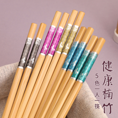 手工防霉5色一人一筷家用