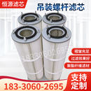 除尘滤芯喷砂机抛丸机粉末回收净化工业除尘滤芯滤筒 螺杆吊装