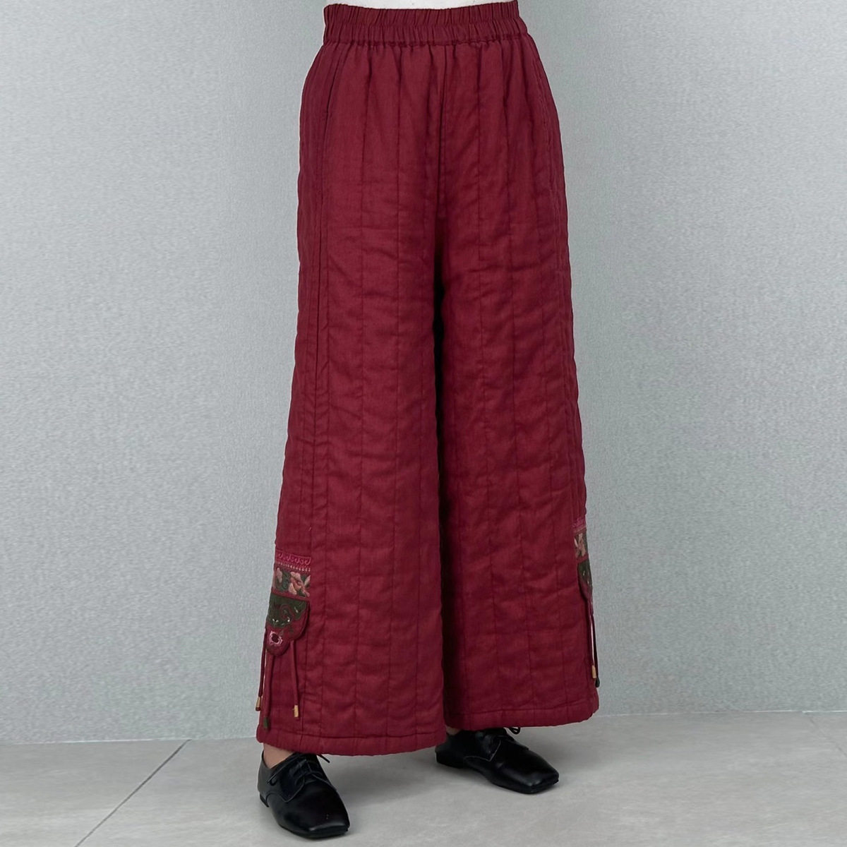 2025秋冬季新款亚麻夹棉休闲裤子女民族风复古文艺时尚松紧腰棉裤,女装/女士精品,棉裤/羽绒裤,淘宝优惠券,粉丝福利购,淘宝优惠卷