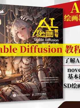 AI绘画教程 Stable Diffusion技巧与应用 paper朱stablediffusion教程书ai绘图教材教程书sd教程chatgpt视觉艺术人民邮电出版社