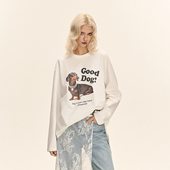 T恤打底衫 CLIMAX VISION凉感速干腊肠小狗印花百搭休闲长袖