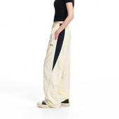 VISION美式 复古拼接撞色运动休闲长裤 男女同款 CLIMAX 宽松直筒裤