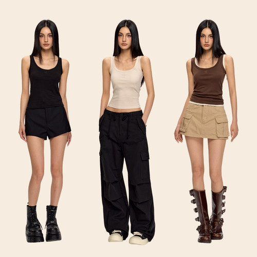 CLIMAXVISIONCV刺绣修身背心