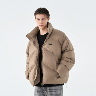 CLIMAX VISION90绒立领斜纹基础面包羽绒服无性别加厚保暖外套潮