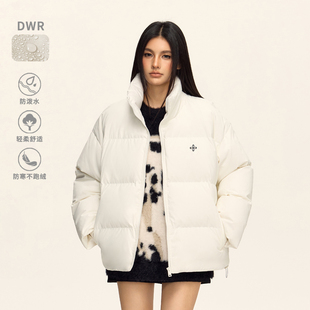 CLIMAX VISION易打理防泼水90绒十字印花面包羽绒服加厚保暖外套