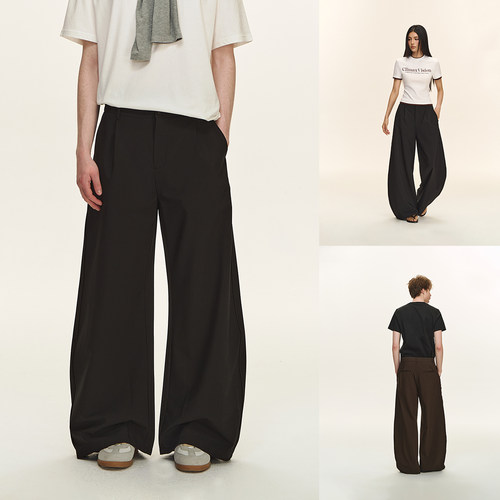 CLIMAXVISION立体剪裁弯刀西裤