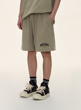 CLIMAX VISION280克纯棉亲肤字母印花休闲短裤男运动宽松五分裤潮