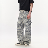 VISION复古灰调迷彩多口袋伞兵工装 裤 美式 CLIMAX 休闲宽松直筒裤