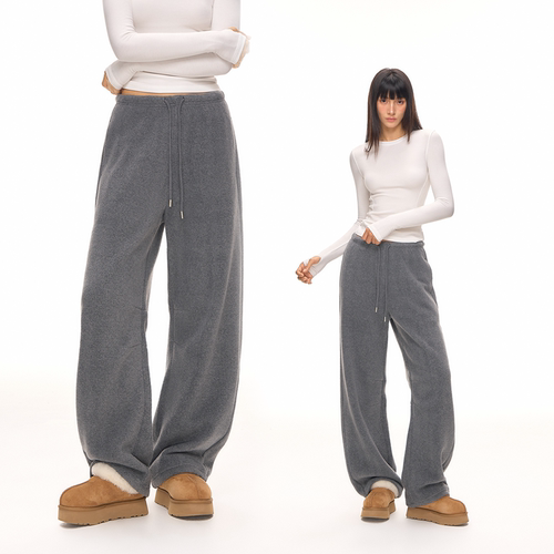 CLIMAX VISION一条过冬裤子/双面摇粒绒厚款保暖弯刀休闲长裤女