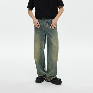 cleanfit长裤 男美式 VISION复古怀旧水洗废土风阔腿牛仔裤 CLIMAX