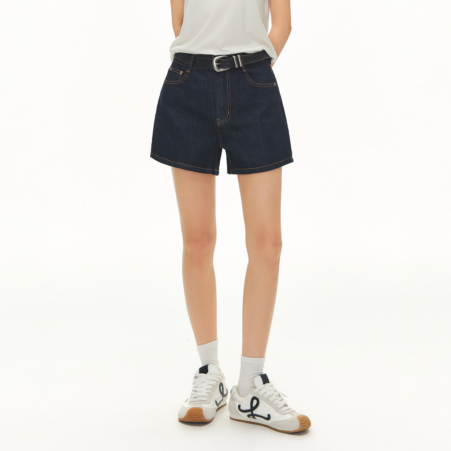 CLIMAX VISION莱赛尔复古蓝原牛百搭中高腰阔腿直筒牛仔短裤女款,女装/女士精品,短裤,淘宝优惠券,粉丝福利购,淘宝优惠卷