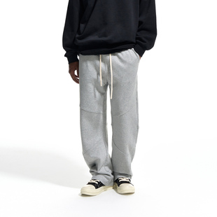 男宽松百搭休闲长裤 CLIMAX VISION410克全棉分割拼接直筒运动卫裤