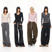 CLIMAX 打底衫 VISION保暖内搭 软糯亲肤羊毛混纺纽扣V领针织长袖