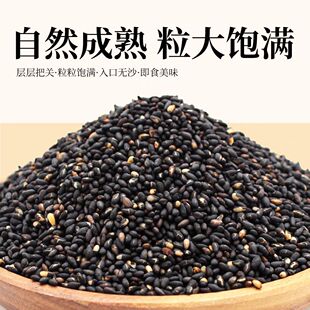 炒熟黑芝麻新货免洗即食无沙饱满无添加袋装无干燥剂家用商用