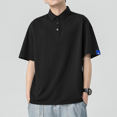 夏季日常牛油果绿polo衫