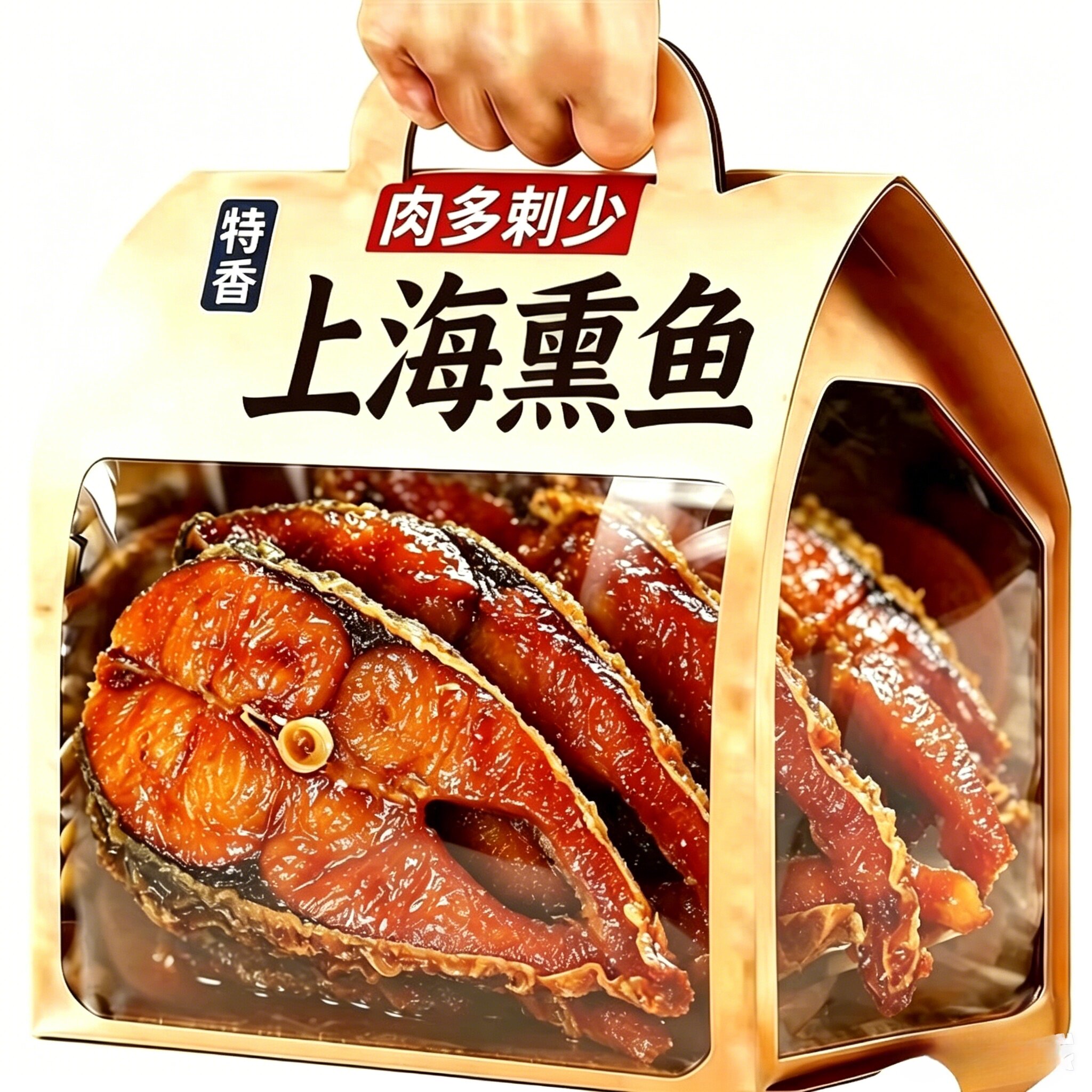 品质推荐！上海特产熏鱼开袋即食熟食酥鱼干块苏式爆鱼排卤味零食