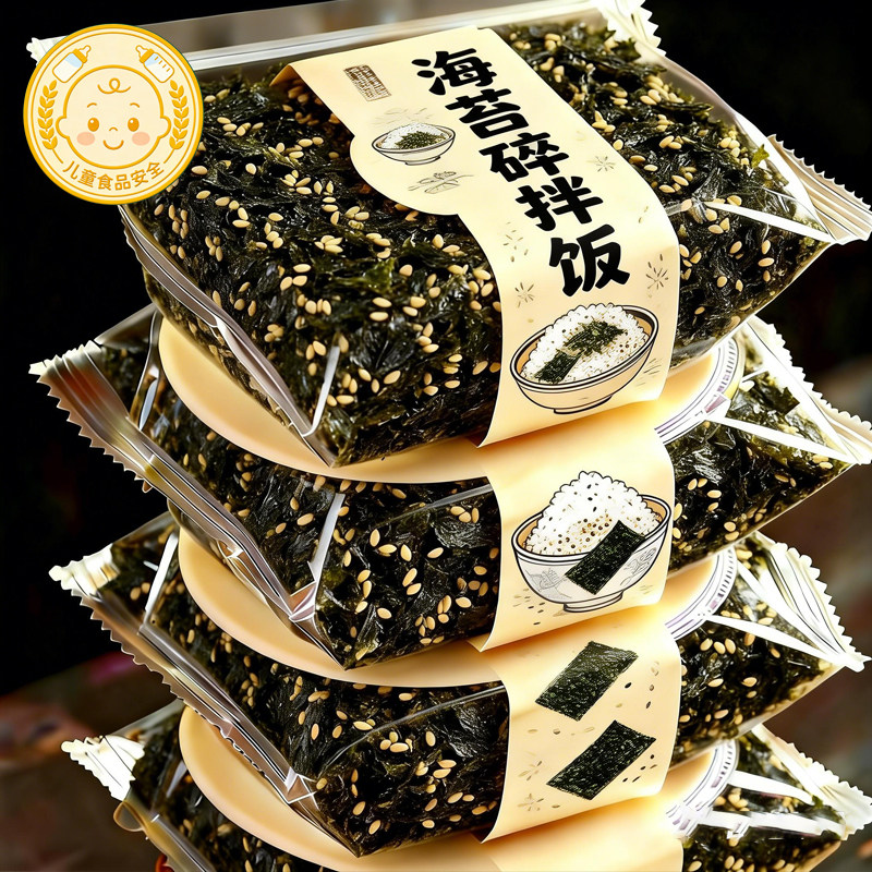 海苔碎拌饭肉松儿童婴儿宝宝辅食无添加饭团营养海苔碎官方旗舰店