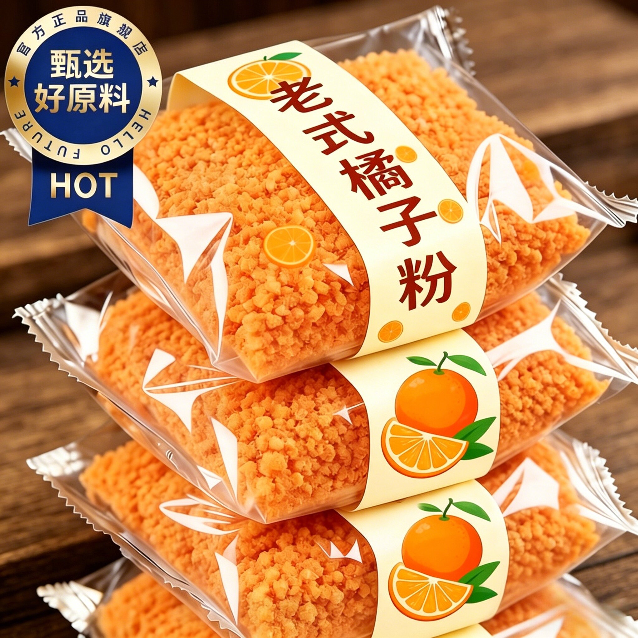 央妈推荐！橘子粉冲饮80后老牌子无糖无添加正宗老式橘子粉旗舰店