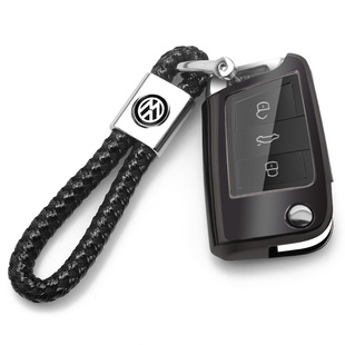 专用大众朗逸钥匙包速腾探岳宝来高尔夫途岳途昂车遥控套壳扣男女