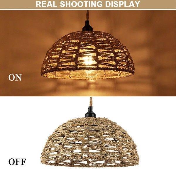 Hemp Rope Lamp Shade Handwoven Lamp Shade Decorative