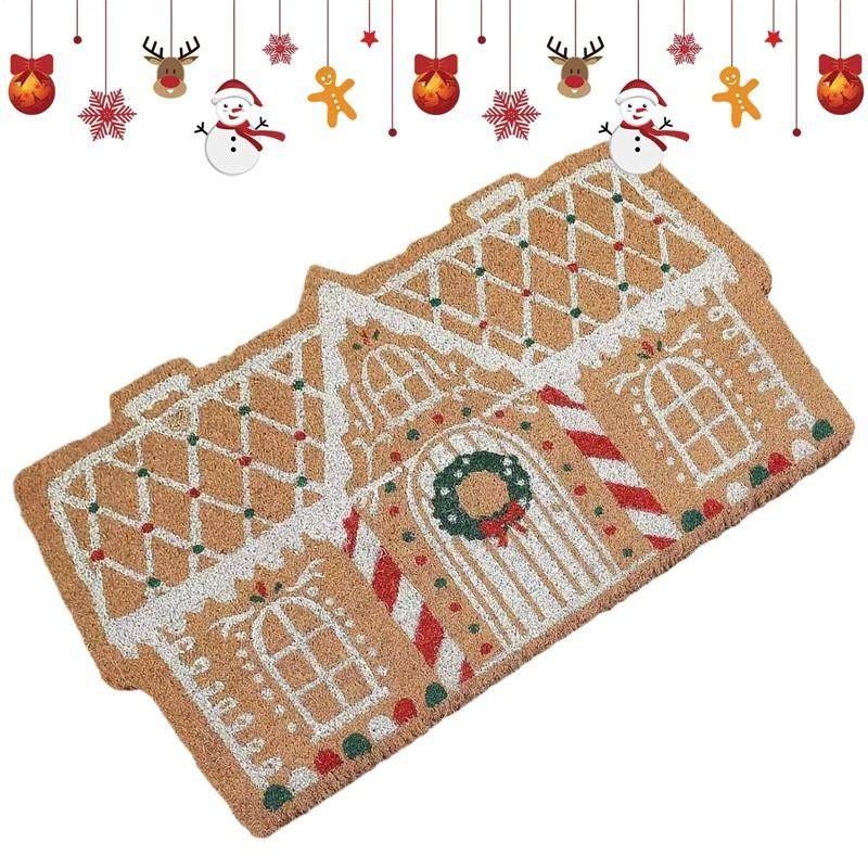 Front Door Mat Christmas Gingerbread House Doormat Gingerbre