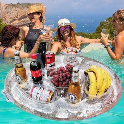 Pool Inflatable Drinks Holder Swimming Pool Beer Drink