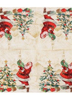 Christmas Printed Napkins for Restaurant, Bakery & Home