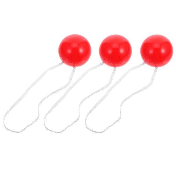 3 Pcs Clothing Clown Nose Child Mens Toy Neon Plastic