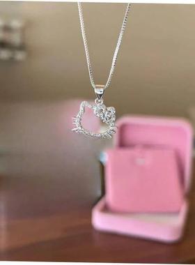 Kawaii Hello Kitty Sanrio Anime Clavicle Chain Pendant Neckl