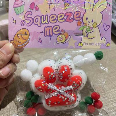 Cat Paw Mochi Taba Squishy Fidget Toy Cute Plush Cat Paw