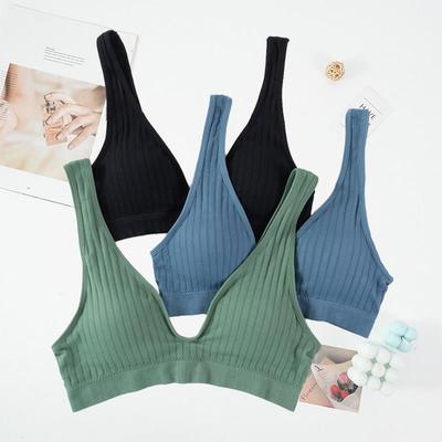 Women Seamless Sports Crop Top Sexy Bra Female Tube Tops Dee