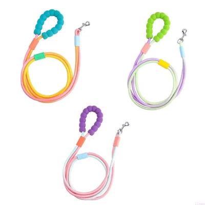 Dog Leash for Outdoor Walking Hiking Colorful Rope Padded