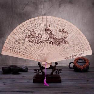 Chinese souvenir China traditional wood fan tourist gift