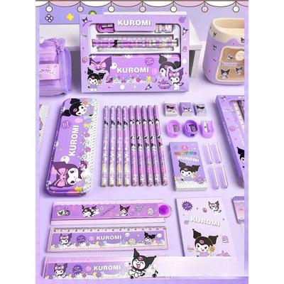Kuromi Stationery Set Cartoon Cinnamoroll My Melody Pencils