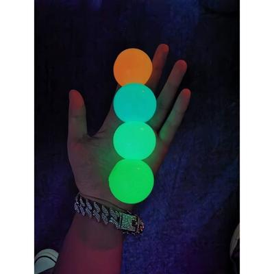4pc Stick Wall Ball Glowing Globbles Fidget Toy Squash Xmas
