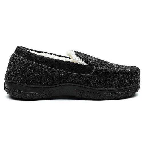 Men Moccasin Slippers Fuzzy House Slippers Comfortable Fur