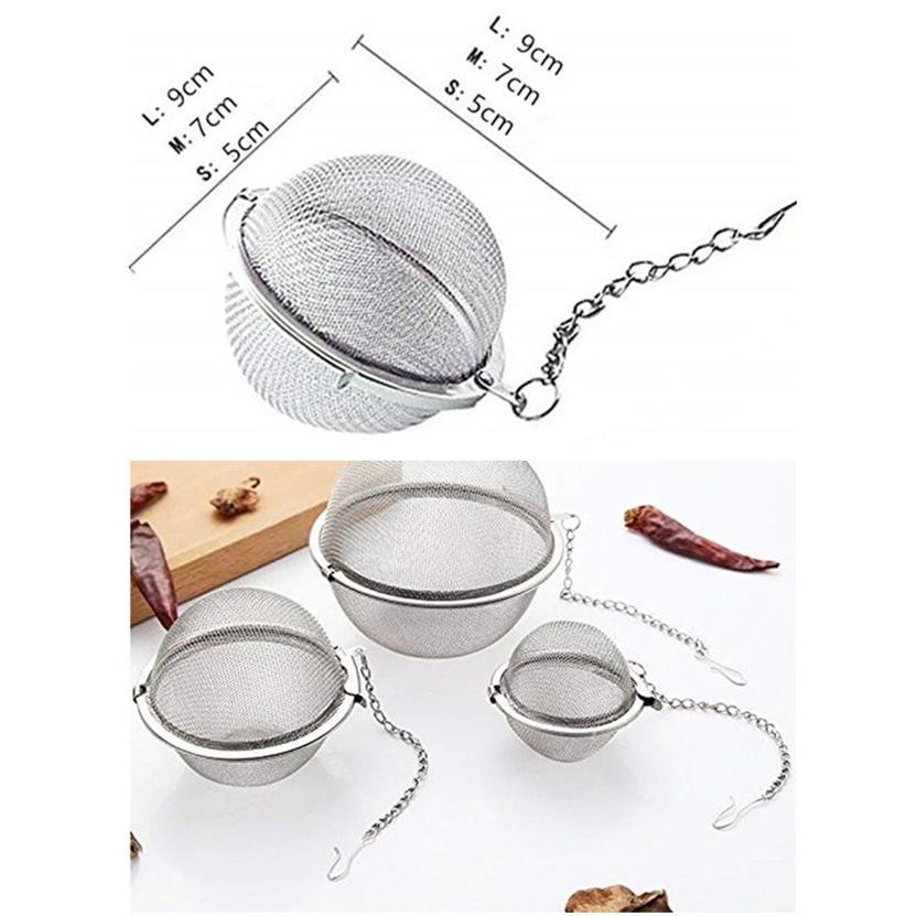 Mesh Tea Ball Infuser Strainers不锈钢茶球过滤网球器煲汤料包