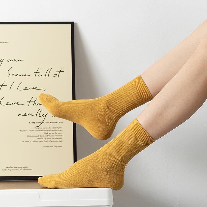 Vertical striped mid tube socks children