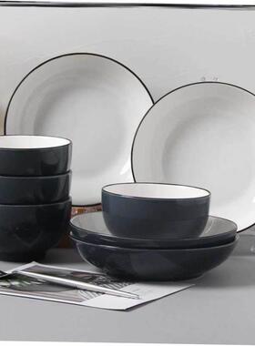 18-piece set of bowls and plates set of ceramic bowls 碗盘1